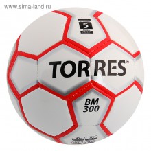 Мяч ф/б TORRES BM 300 р.5, 32пан. PU, 4подкл.слоя руч.сшивка