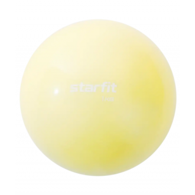 Мяч медбол 1 кг STARFIT желтый пастель