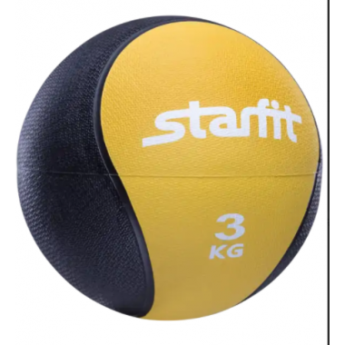 Мяч медбол 3 кг STARFIT Pro желтый